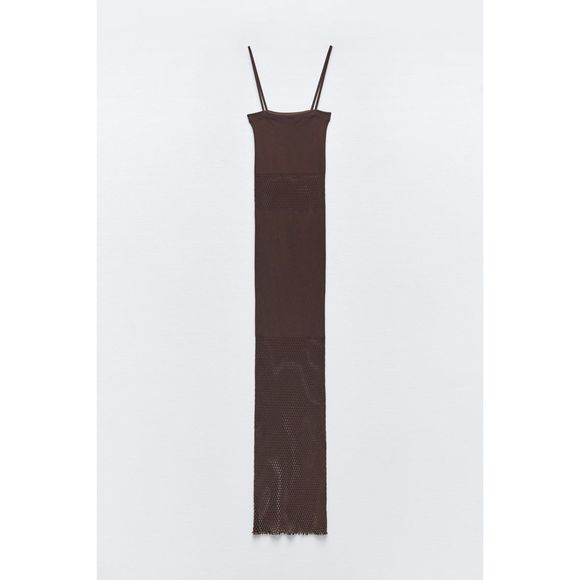 ZARA SEAMLESS FITTED MESH DRESS size x-small small - Picture 5 of 7